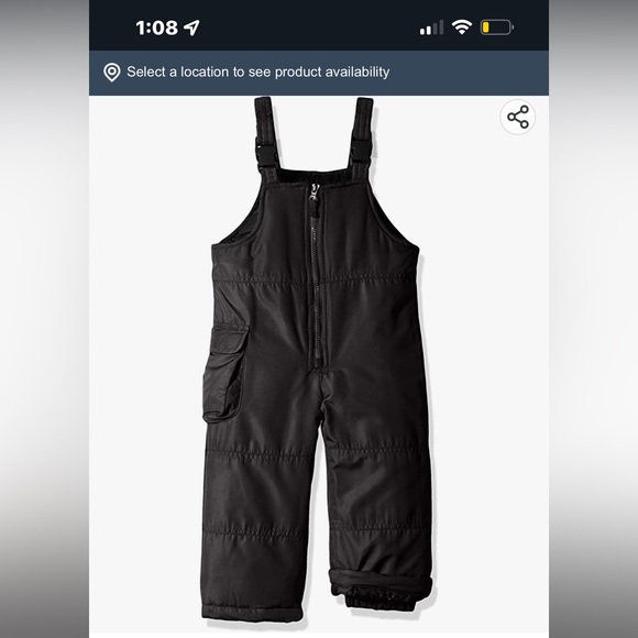 LONDON FOG Girls Classic Snow Bib Ski Snowsuit - Picture 1 of 4